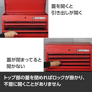 新品未使用トップチェスト6段　ツールスタンド　アストロプロダクツ AP ﾄｯﾌﾟﾁｪｽﾄ6段 ﾚｯﾄﾞ TC700 | アストロプロダクツ業販センター